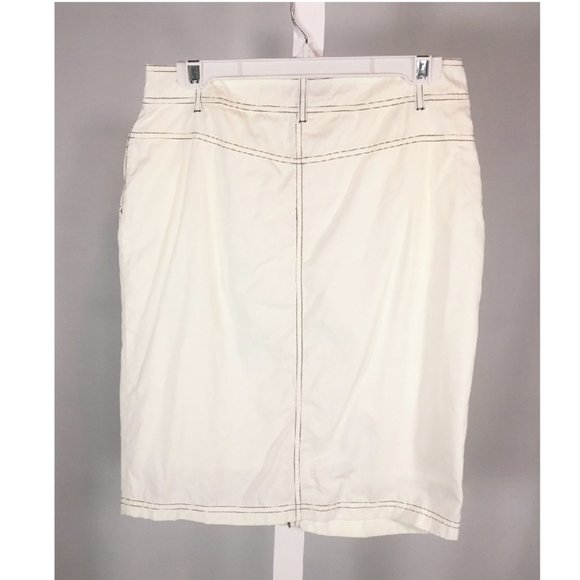 Svetlana Ruffled Button Front Pencil Skirt - Picture 2 of 3